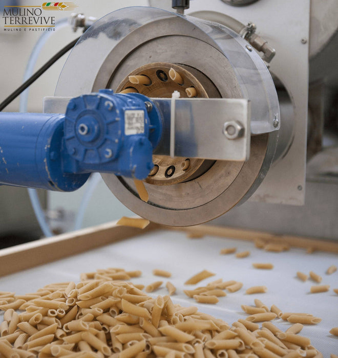 Pasta Semintegrale  Grano Duro Linea Oro  Penne 500g  -  Mulino Terrevive - vaigustando